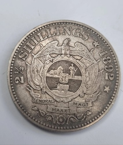Rare 1892 south africa - zar, 2½