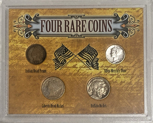 Four rare coins indian head - four,