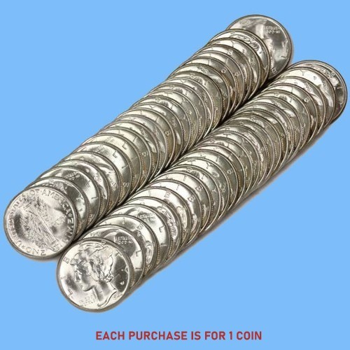 Estate coin lot mercury - lot, ~