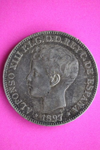 Rare 1897 philippines alfonso - 1897,