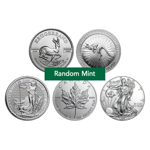Silver coin random - 1,