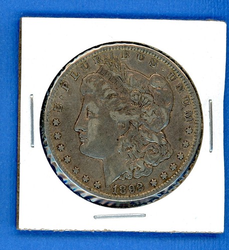 1892 morgan silver dollar - o,