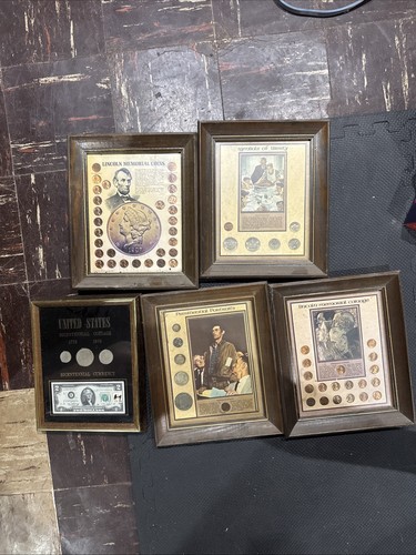 Framed coin collection - 5,