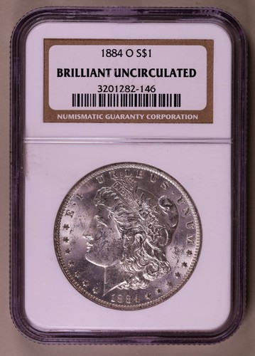 1884 morgan dollar ngc - morgan,