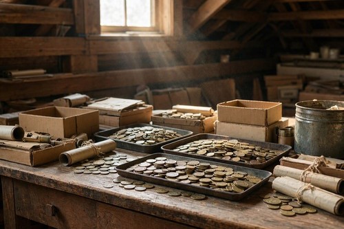 Old estate coin lots - u.s.,