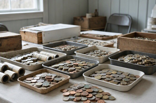 Old estate coin lots - u.s.,