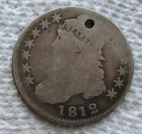 1812 capped bust silver half - bust,
