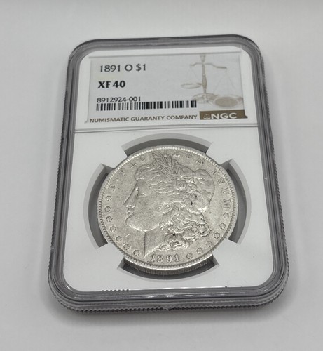 1891 ngc xf40 morgan silver - ngc,