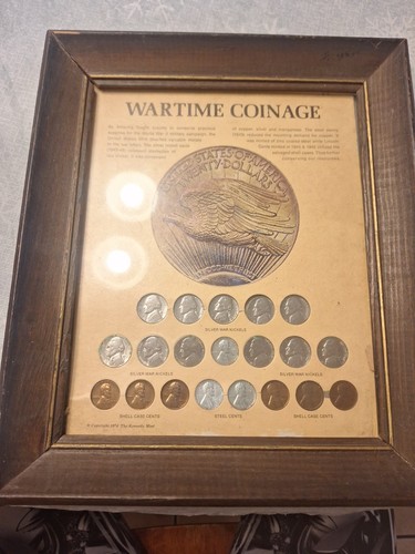 Vintage wartime coinage - vintage,