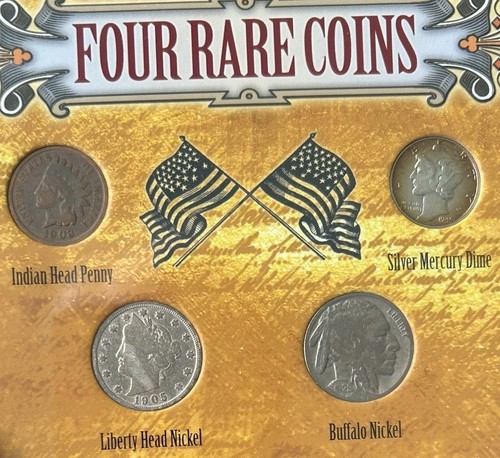 Four rare coins indian - four, head