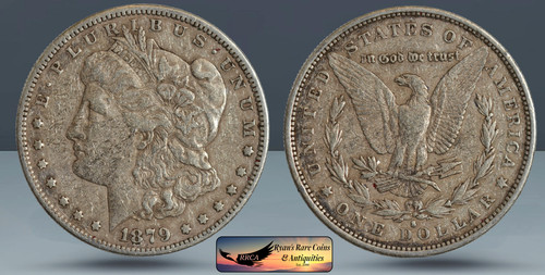 1879 morgan dollar - s, dollar,