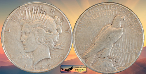 1922 silver peace - silver,